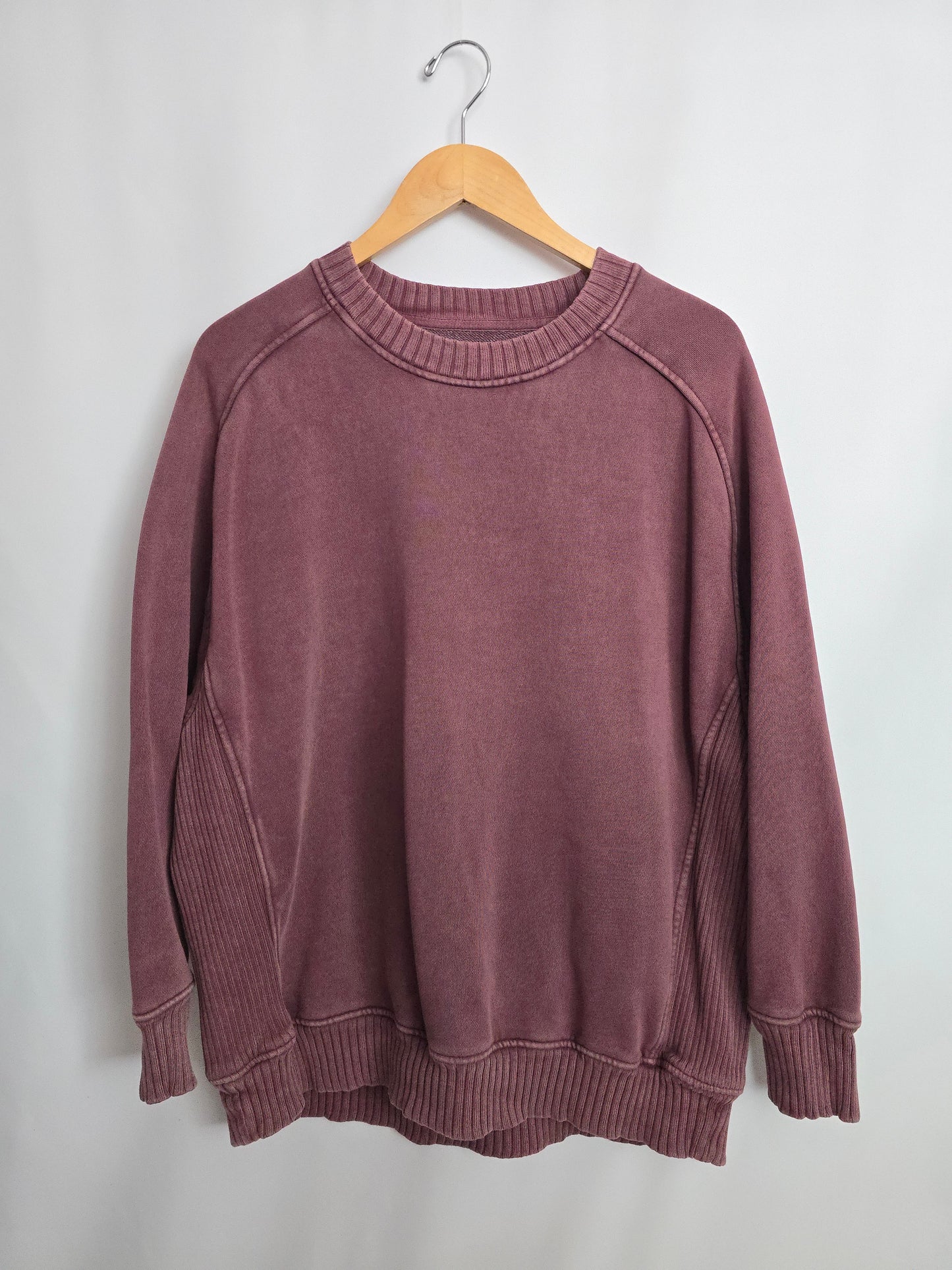 Aerie Plum Oversized Crewneck • Medium