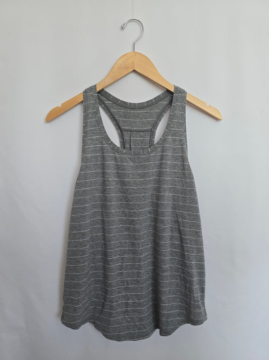 Lululemon Grey Striped Love Tank • Medium 8