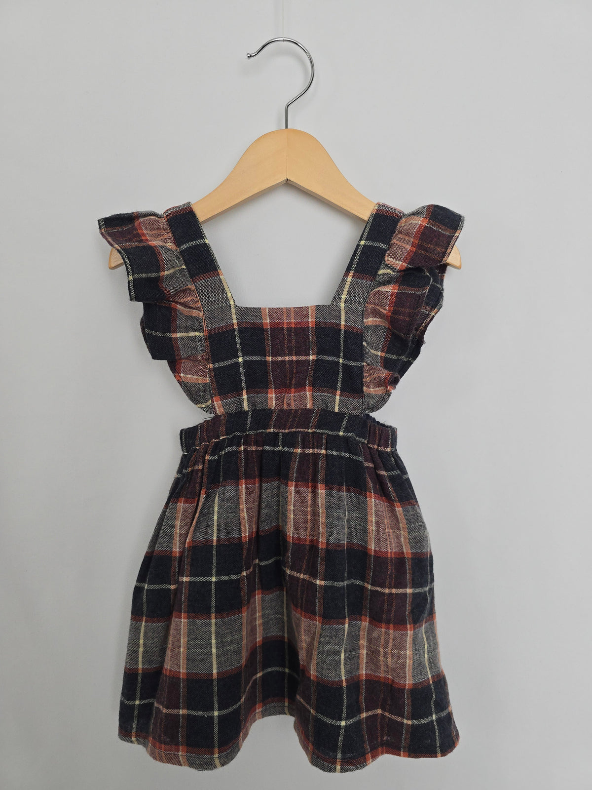 Zara Soft Plaid Pinafore • 18-24 months