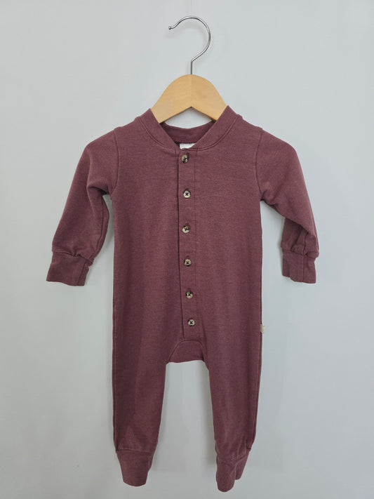 Jax & Lennon Purple Terry Lounge Suit • 0-6 months
