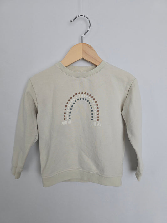 Quincy Mae Rainbow Crewneck • 2-3 years