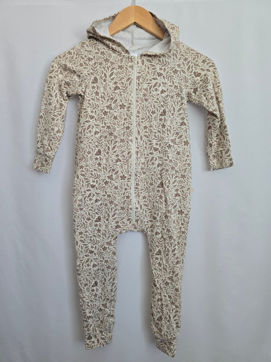 Jax & Lennon Secret Garden Hooded Romper • 4-5 years