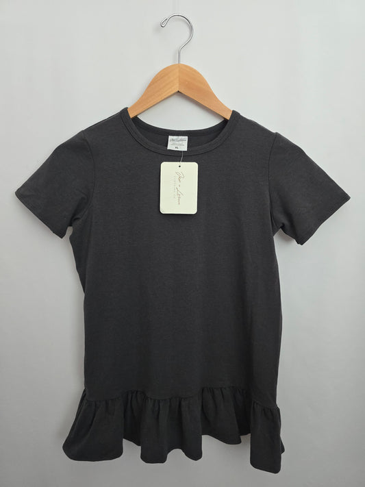 NEW Jax & Lennon Slate Ruffle Tunic • Youth Large 10-11 years