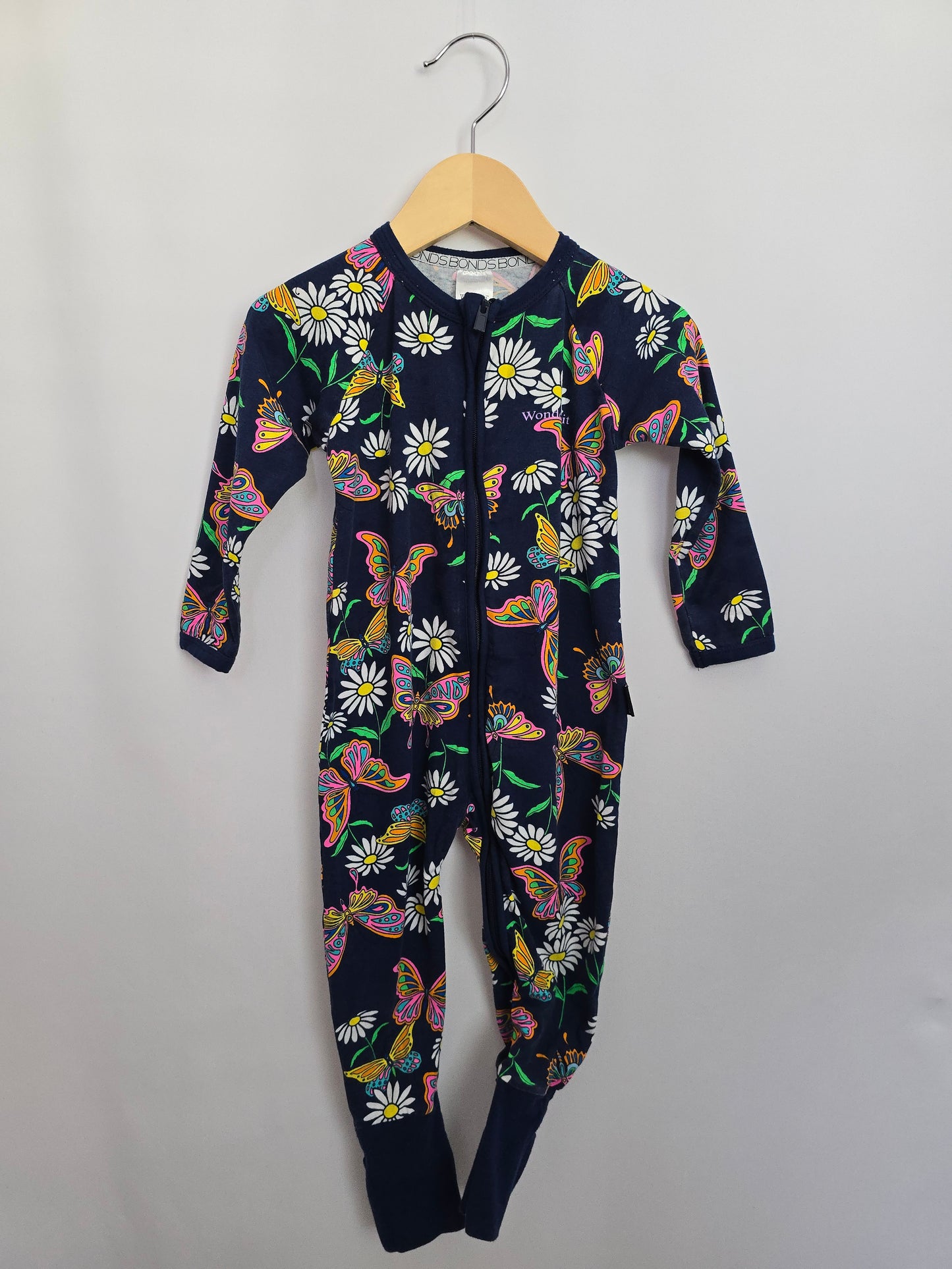 PLAY Bonds Wondersuit Navy Butterfly • 12-18 months