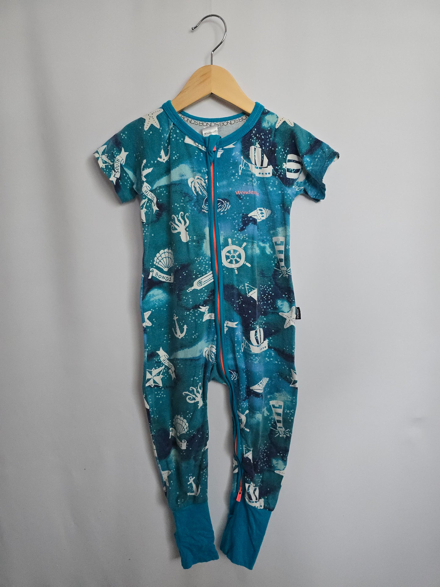 Bonds Wondersuit Sail Away Blue • 18-24 months