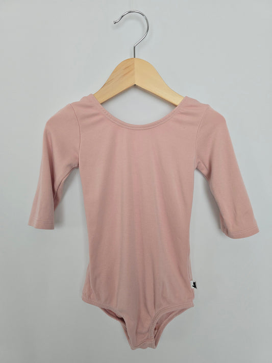 Little & Lively Blush Crossback Bodysuit • 1-2 years