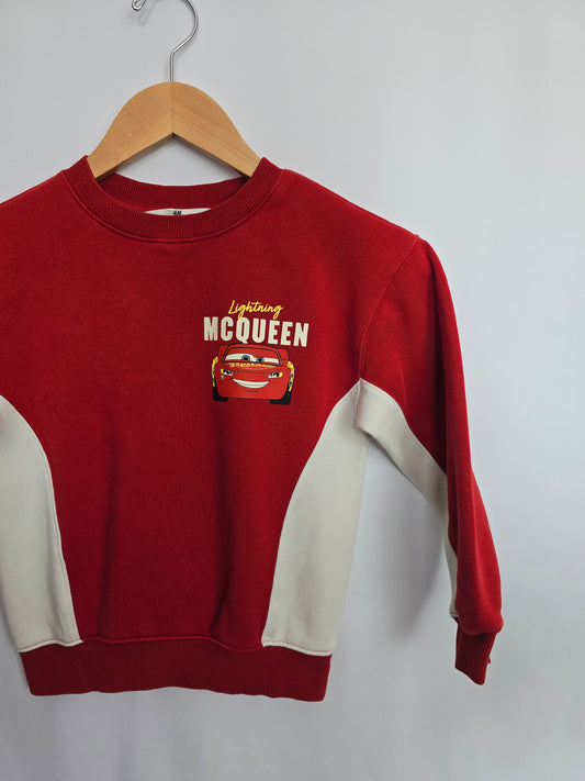 H&M Lightening McQueen Crewneck • 6-7 years