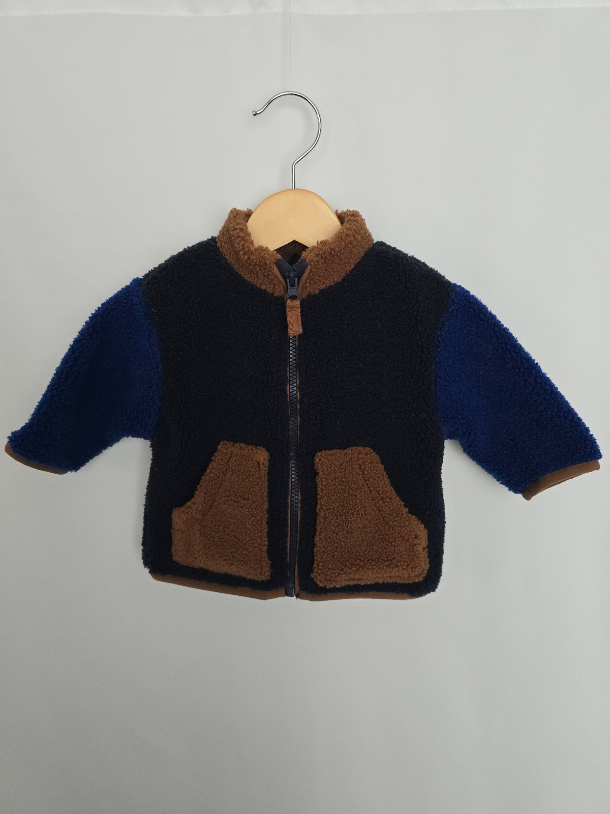 Next Color Block Sherpa Jacket • 6-9 months