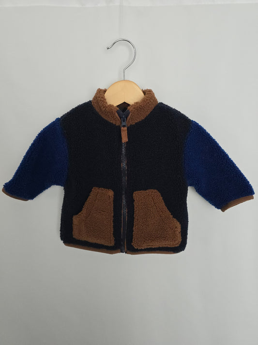 Next Color Block Sherpa Jacket • 6-9 months
