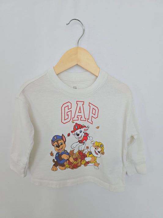 Baby Gap Paw Patrol Long Sleeve Shirt • 12-18 months