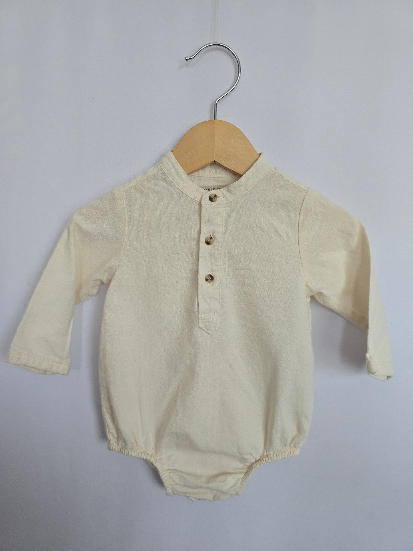 Wheat Ivory Cotton Bodysuit • 6 months