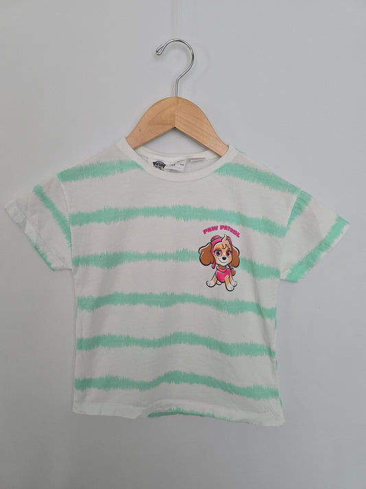 Zara Teal Stripe Skye Tee • 4-5 years
