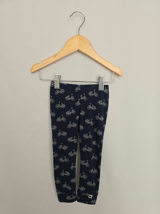 Little & Lively Blue Bikes Leggings • 12-18 months