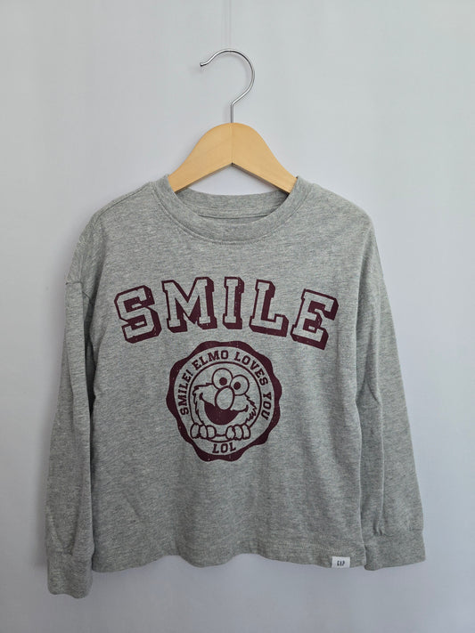 Gap Sesame Street Elmo Long Sleeve Shirt • 5 years