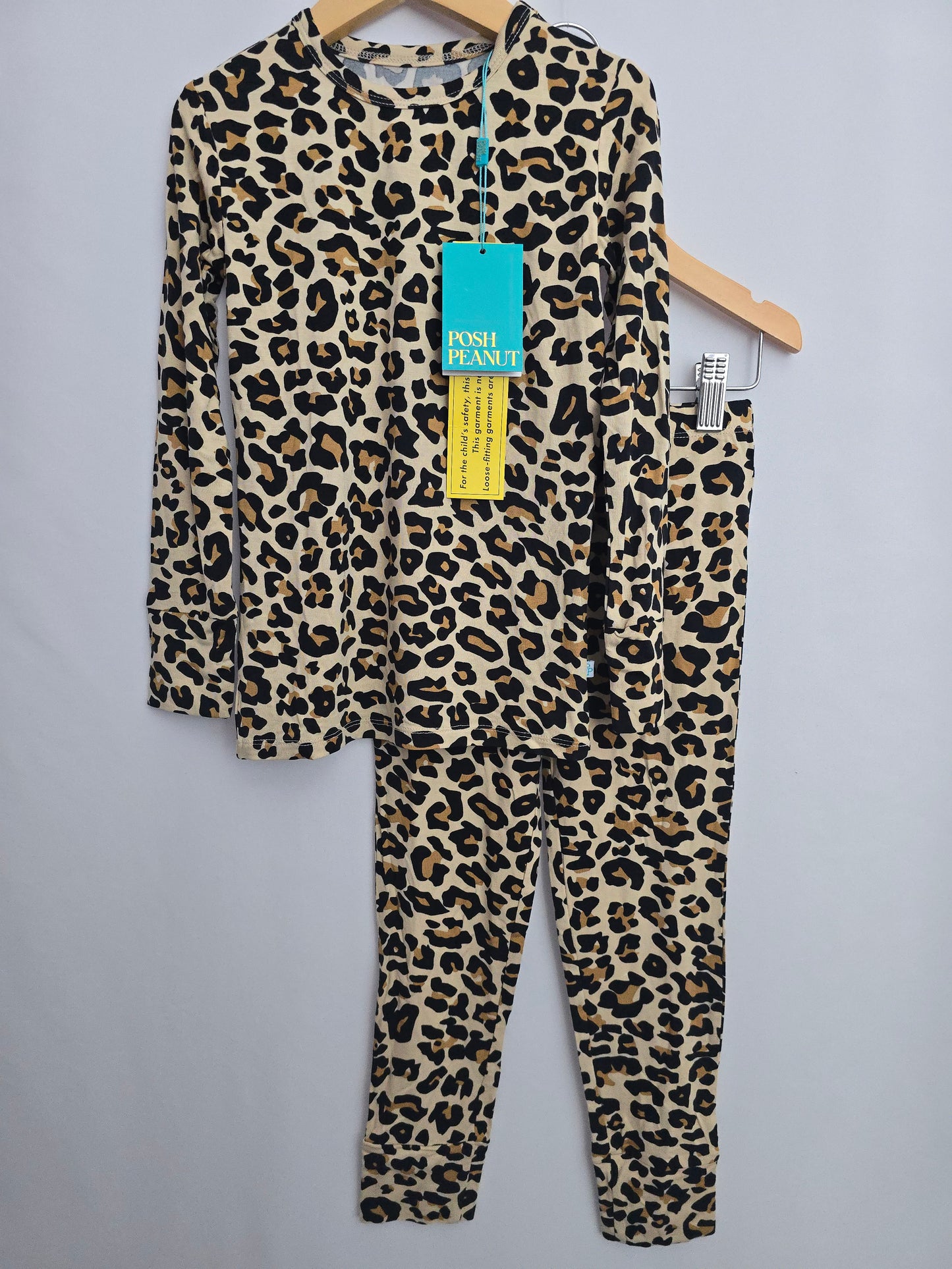 NEW Posh Peanut Tan Leopard Pajama Set • 6 years