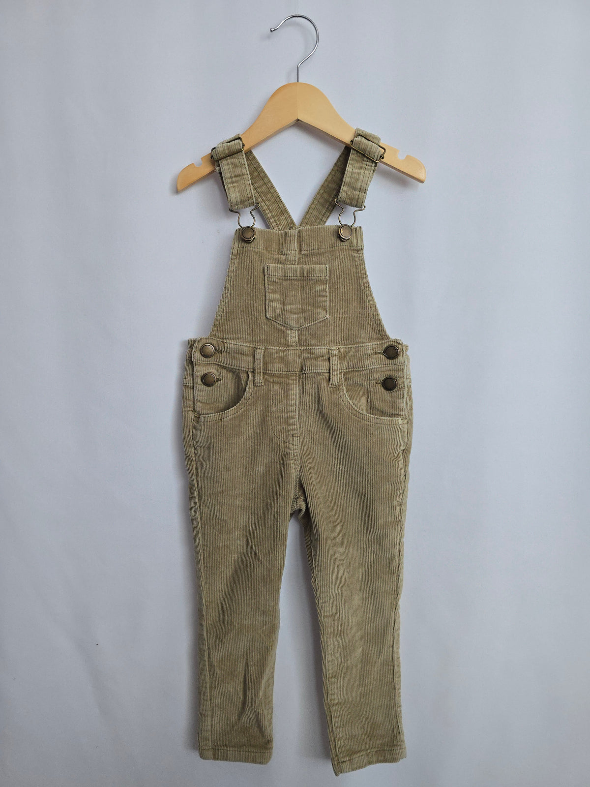 Jamie Kay Pale Olive Cord Overalls • 3 years