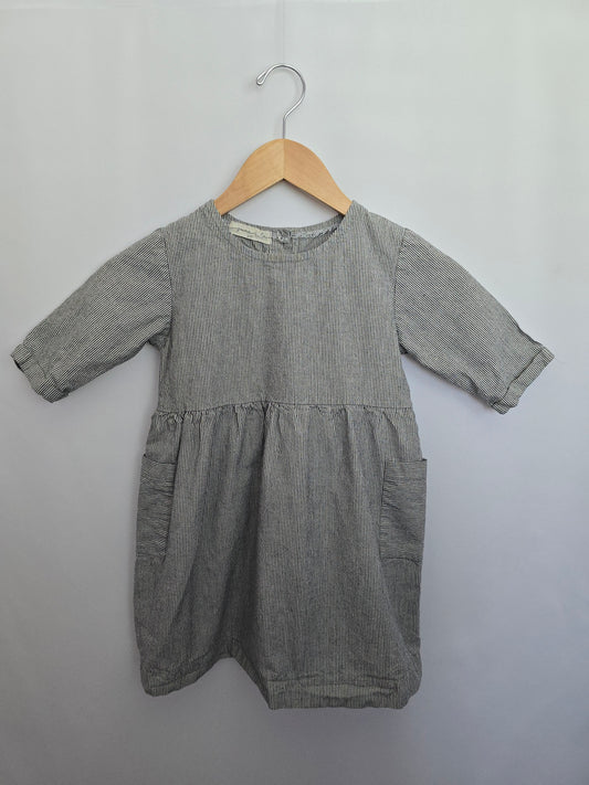 June Isle Pinstripe Pocket Dress • 4-5 years