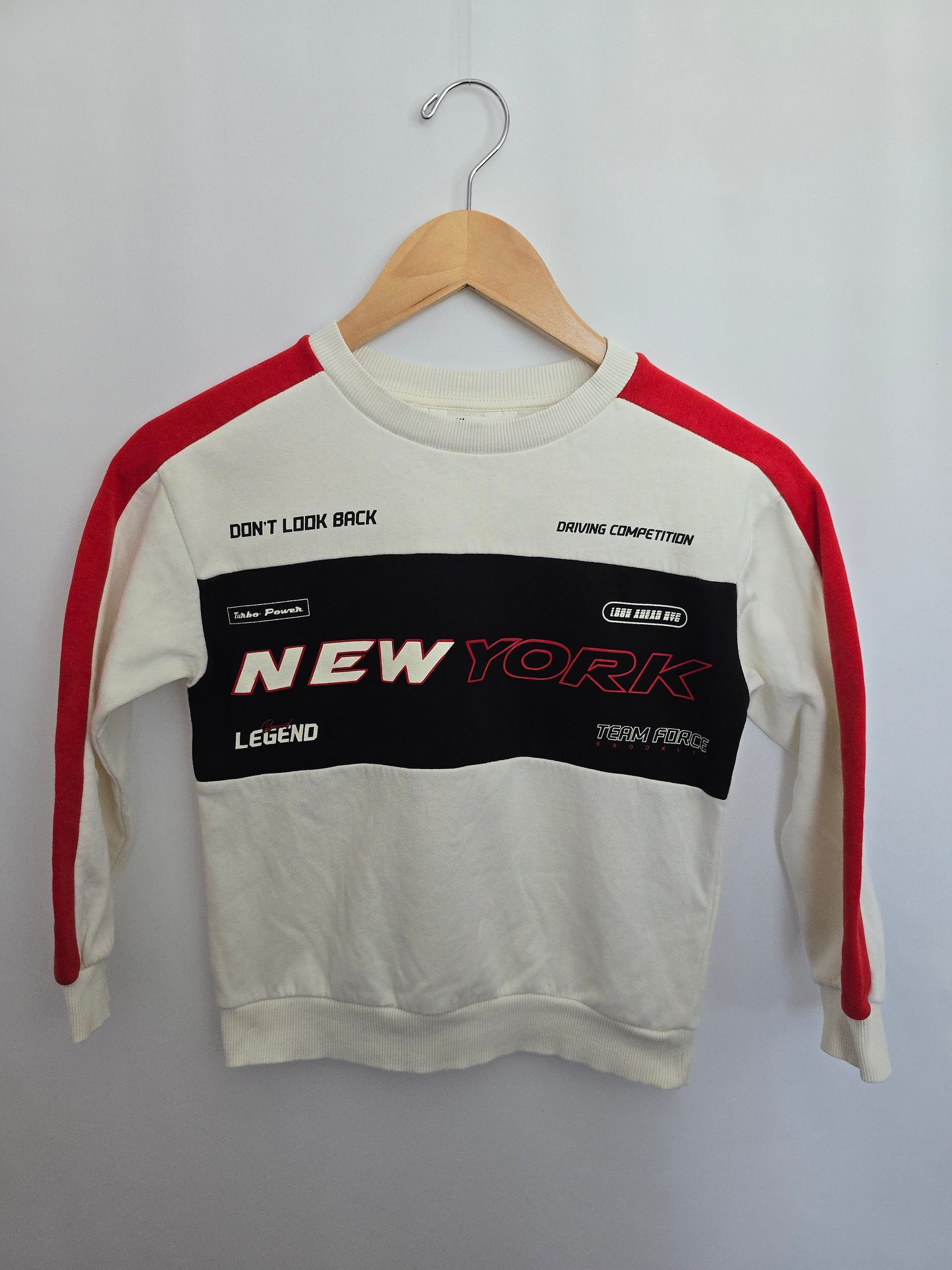 H&M Racing Crewneck • 6-8 years