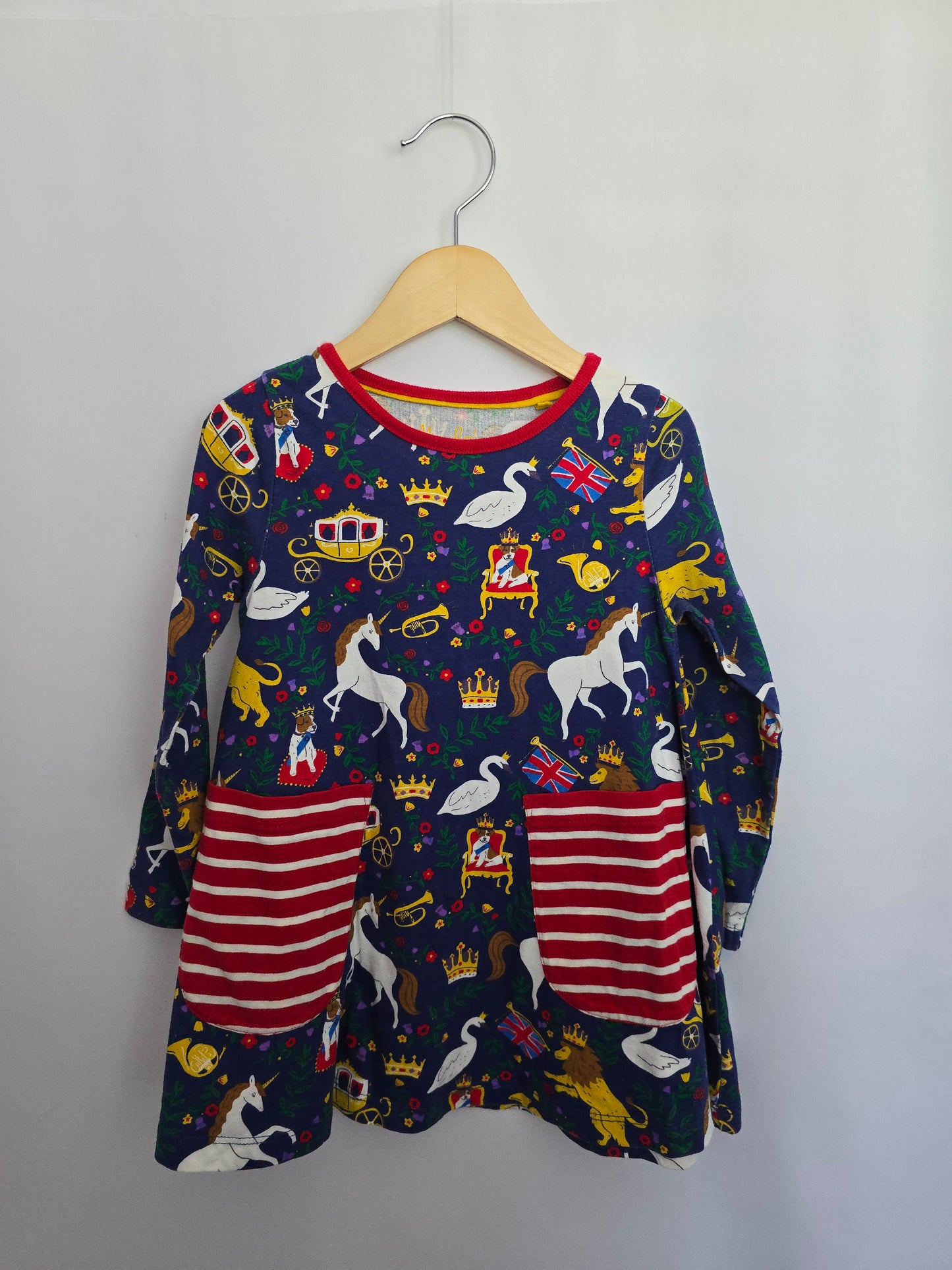 Mini Boden Unicorn Pocket Dress • 4-5 years