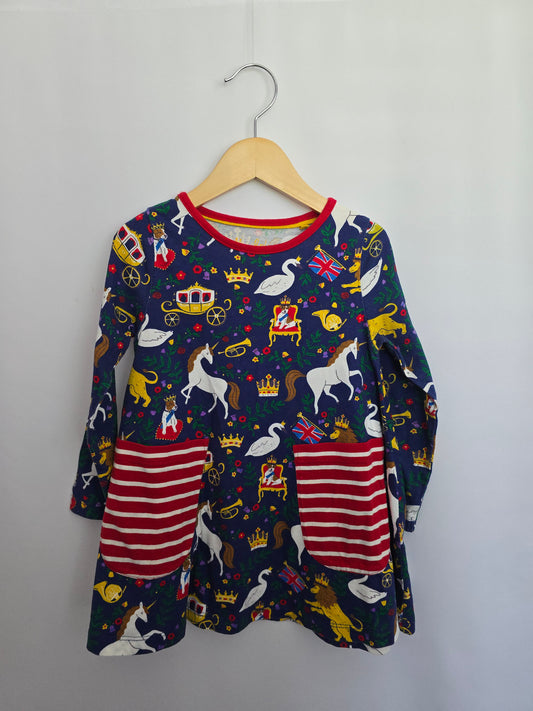 Mini Boden Unicorn Pocket Dress • 4-5 years