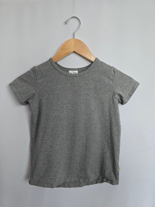 Jax & Lennon Grey Basic Tee • 6-7 years