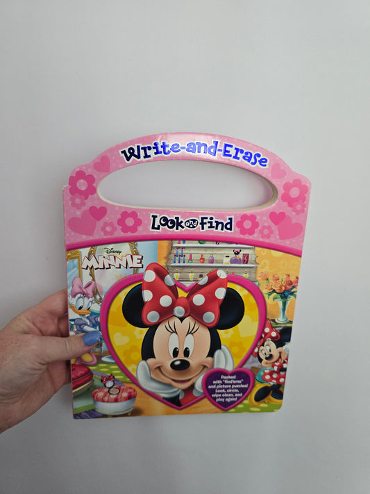 Minnie Write & Erase Look & Find • Board Book