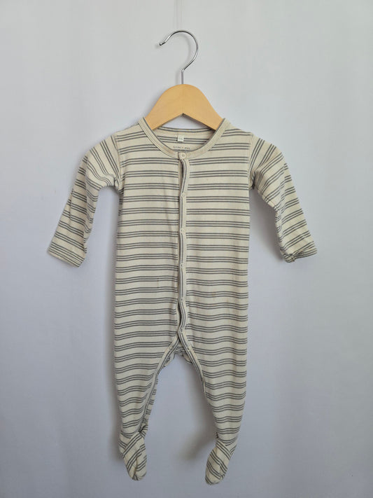 PLAY Quincy Mae Striped Snap Footie • 6-12 months