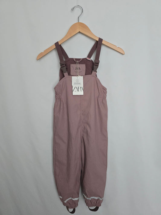 NEW Zara Dusty Rose Rainpants • 5 years