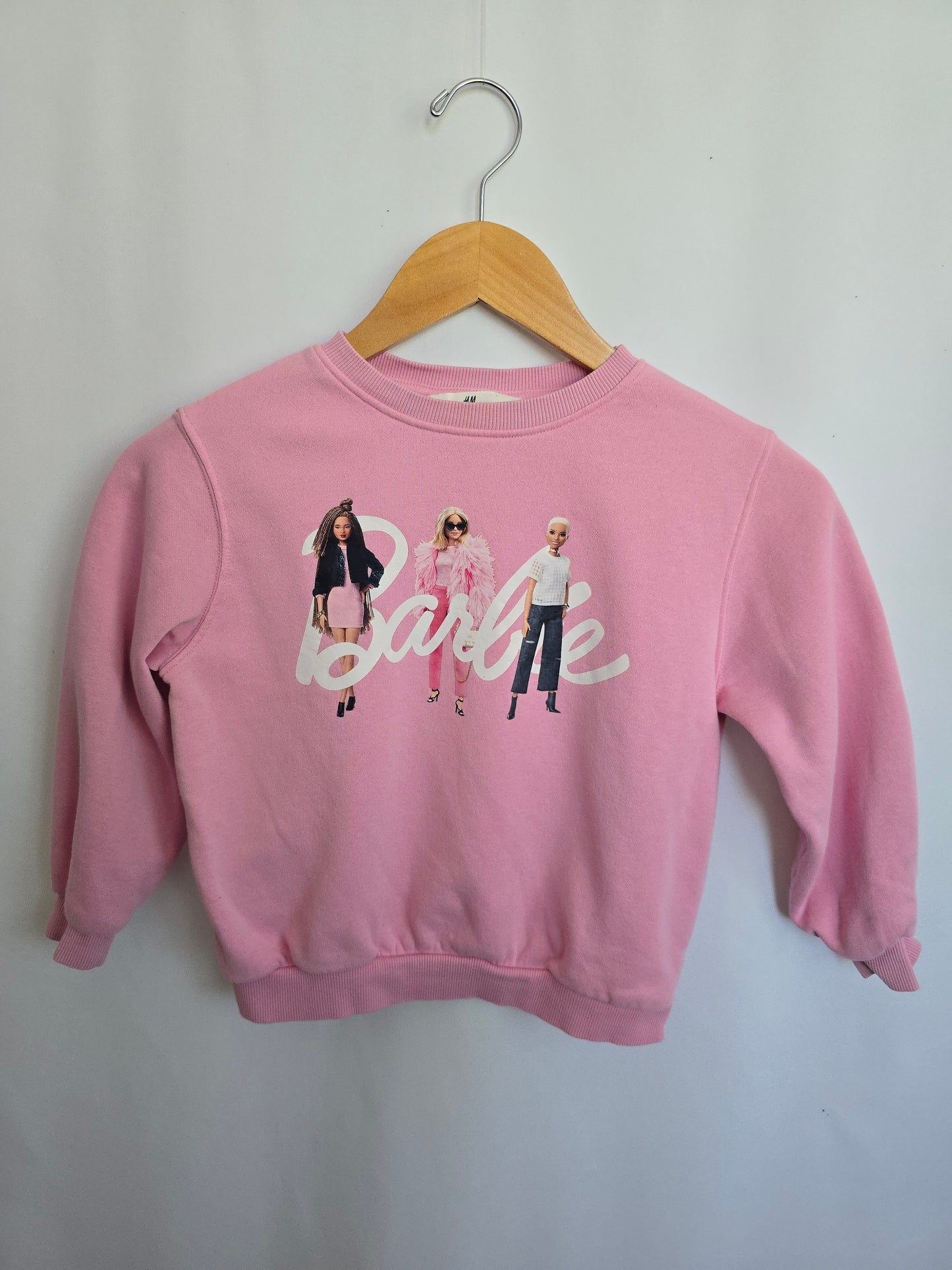 H&M Pink Barbie Crewneck • 4-6 years