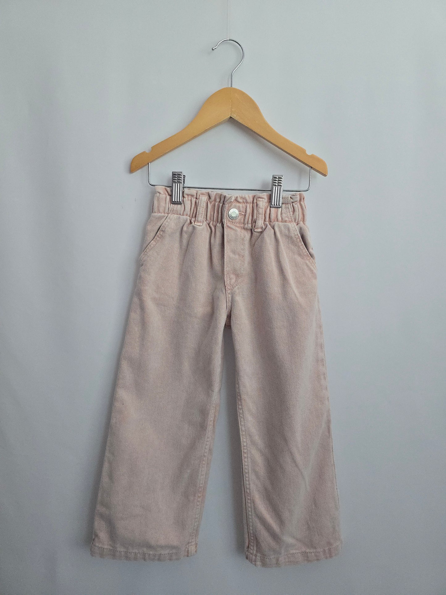 H&M Pink Relaxed Fit Denim • 3-4 years