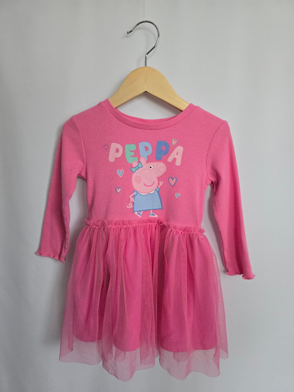 Peppa Pig Pink Tulle Dress • 2 years
