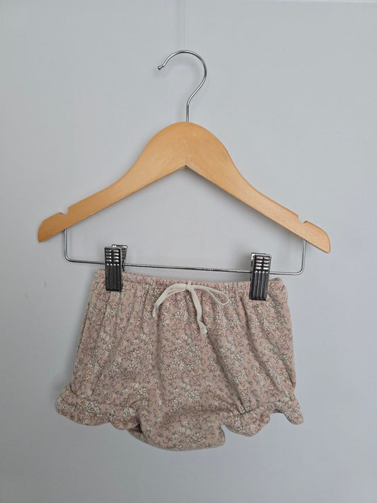 Jamie Kay Blush Floral Cotton Bloomers • 1 year