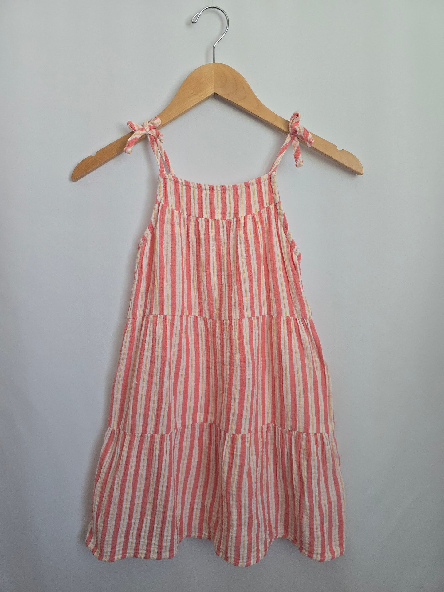Cat & Jack Pink Stripe Dress • 7-8 years