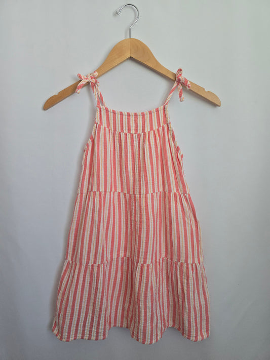 Cat & Jack Pink Stripe Dress • 7-8 years