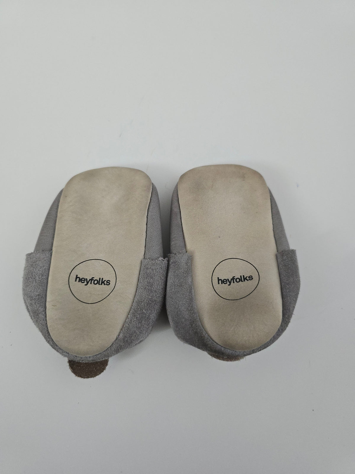 PLAY HeyFolks Grey Soft Sole Shoes • 2C