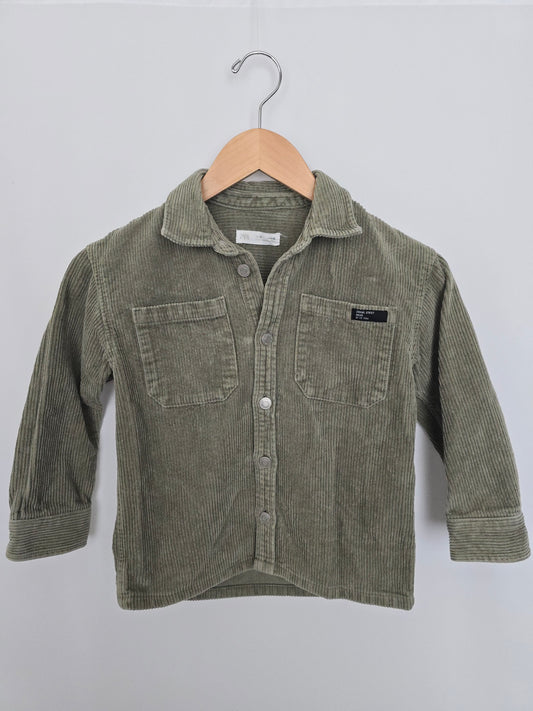 Zara Olive Cord Shacket • 6 years