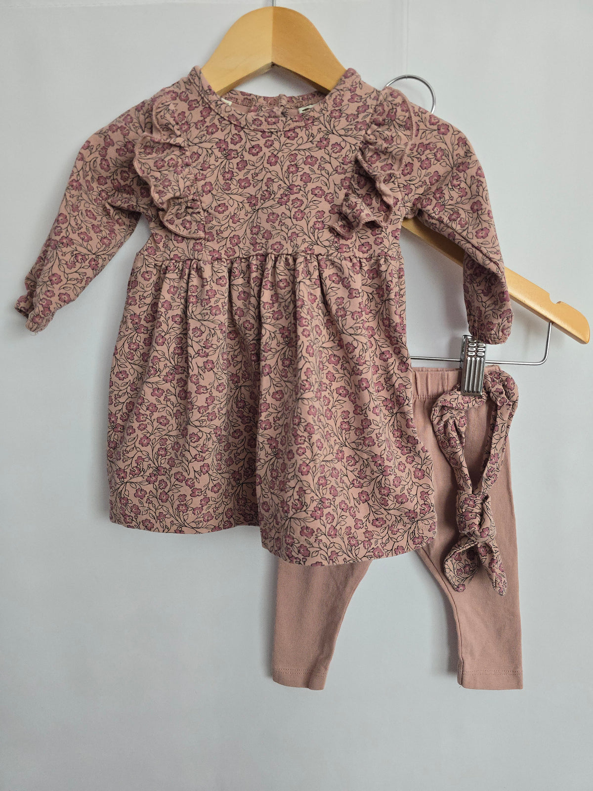 Dirkje Pink Floral 3 Piece Set • 0-3 months