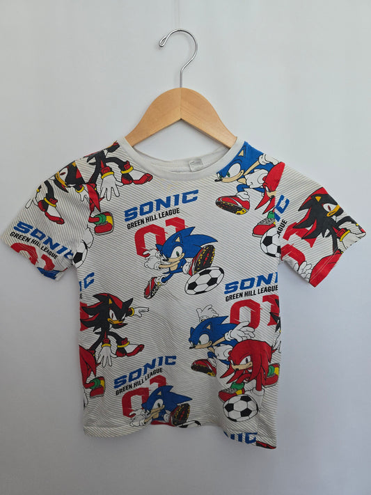H&M Sonic & Shadow Tee • 6-8 years
