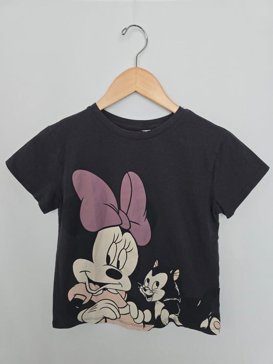 H&M Minnie & Figaro Graphic Tee • 8-10 years