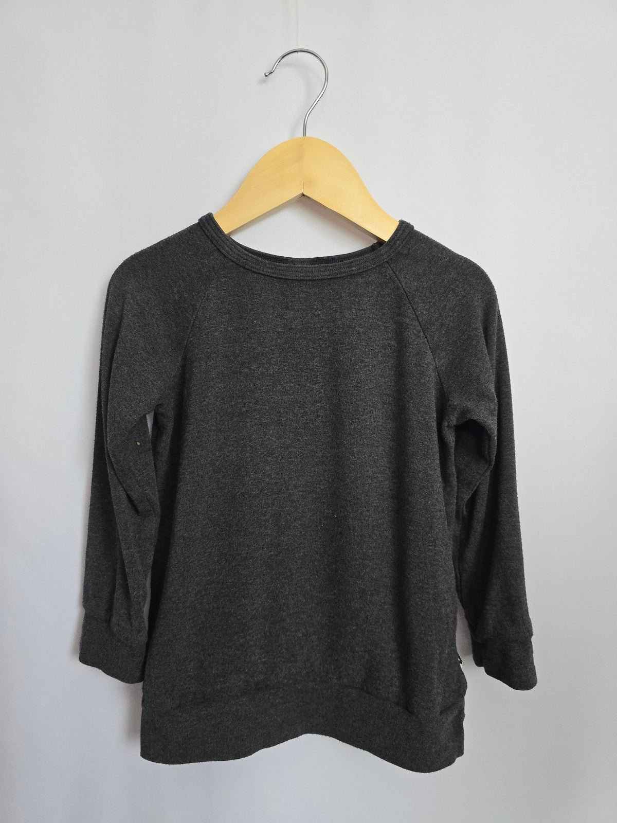 PLAY Little & Lively Charcoal Crewneck • 3-4 years