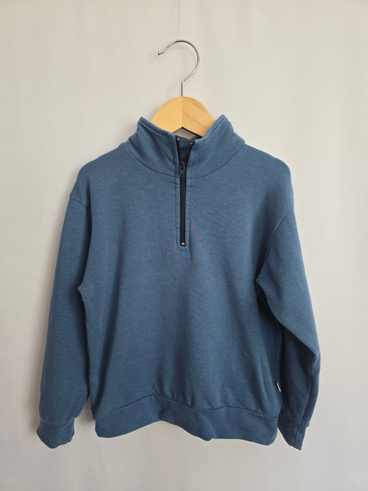 Jax & Lennon Wild Blueberry 1/4 Zip Sweater • 3-4 years