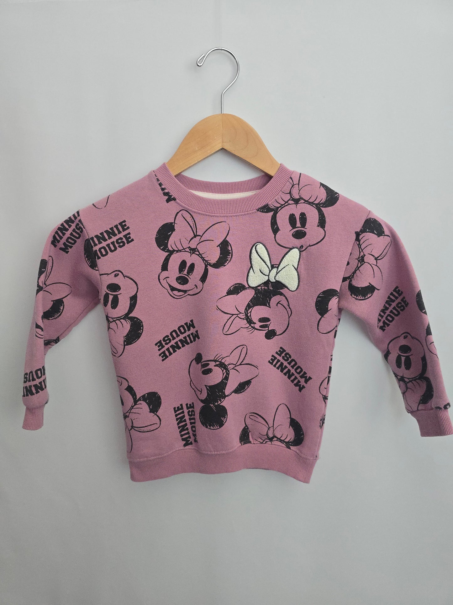 Minnie Mouse Blush Pink Crewneck • 4 years