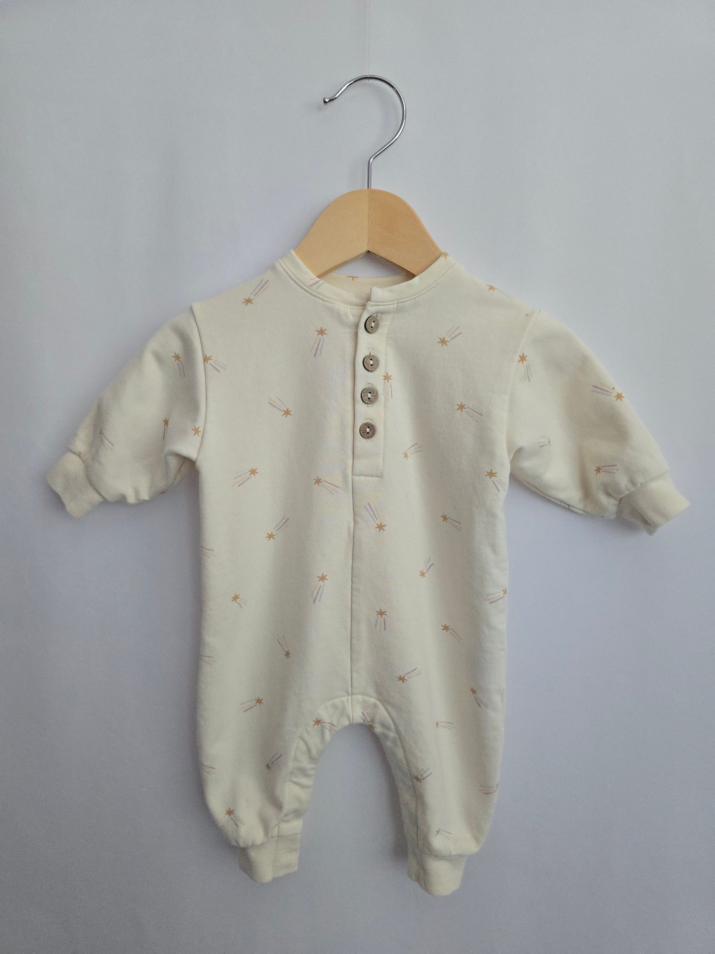 Quincy Mae Shooting Star Terry Romper • 0-3 months