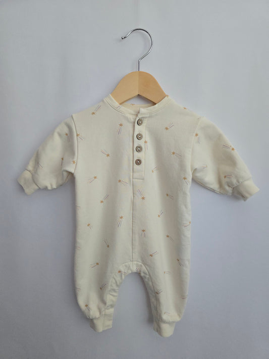 Quincy Mae Shooting Star Terry Romper • 0-3 months