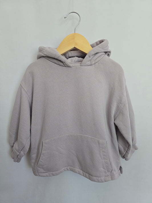 Zara Muted Lavender Hoodie • 3-4 years
