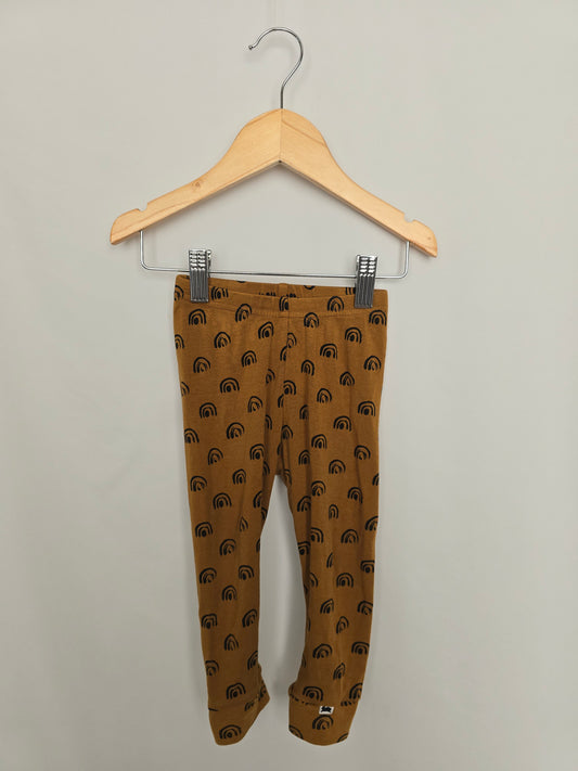 Little & Lively Umber Rainbow Leggings • 12-18 months