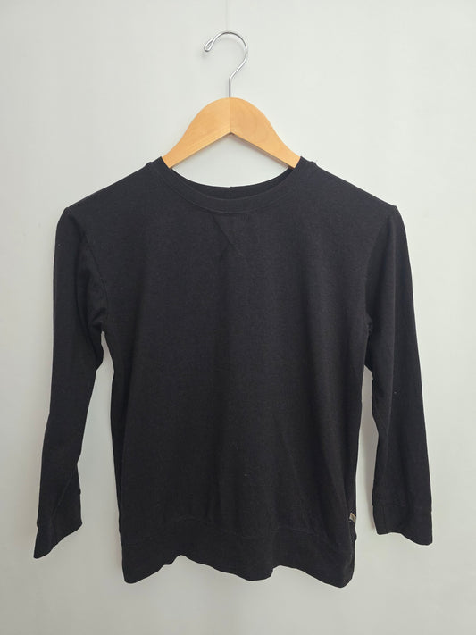 Jax & Lennon Black Relaxed Crewneck • Youth Medium 8-9 years