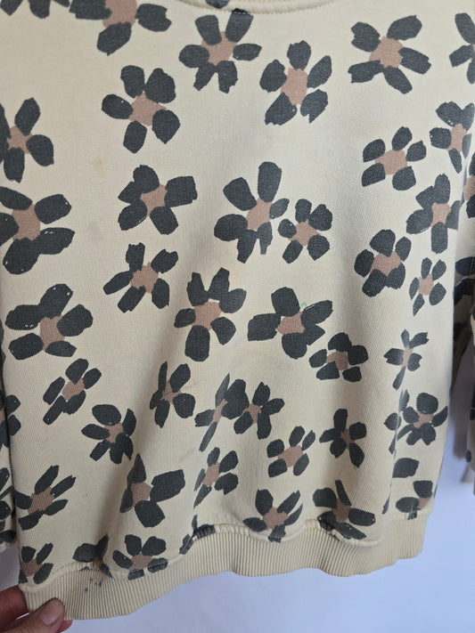 PLAY Zara Sand Daisy Crewneck • 4 years