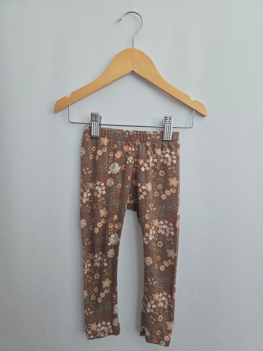 Jax & Lennon Autumn Floral Leggings • 12-18 months