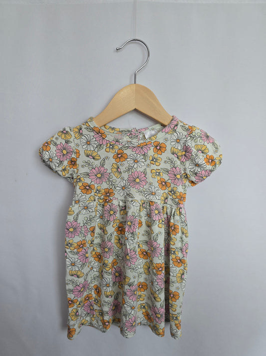 Milkberry Boho Floral Dress & Bummies • 12 months